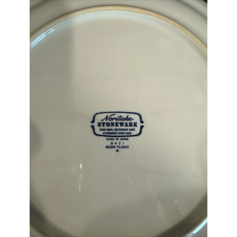Noritake Stoneware *Moon Flight*‎ Dinner Plates, Soup Bowls, Coffee Cups